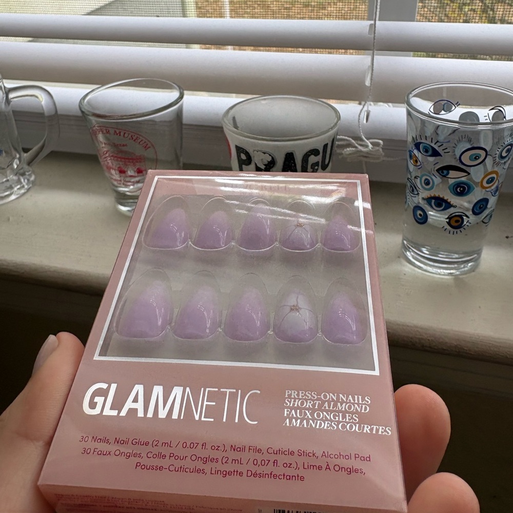 GLAMnetic Short Almond Lavender Press-On Nails - Picture 6 of 7